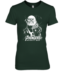 Marvel Infinity War Thanos Unicolor Stamp Women's Premium T-Shirt Women's Premium T-Shirt - skytshirtshop