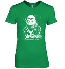 Marvel Infinity War Thanos Unicolor Stamp Women's Premium T-Shirt Women's Premium T-Shirt - skytshirtshop