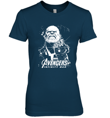 Marvel Infinity War Thanos Unicolor Stamp Women's Premium T-Shirt Women's Premium T-Shirt - skytshirtshop