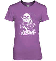 Marvel Infinity War Thanos Unicolor Stamp Women's Premium T-Shirt Women's Premium T-Shirt - skytshirtshop