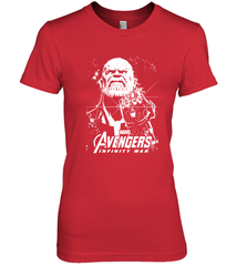 Marvel Infinity War Thanos Unicolor Stamp Women's Premium T-Shirt Women's Premium T-Shirt - skytshirtshop