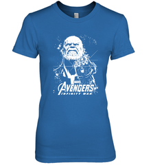 Marvel Infinity War Thanos Unicolor Stamp Women's Premium T-Shirt Women's Premium T-Shirt - skytshirtshop