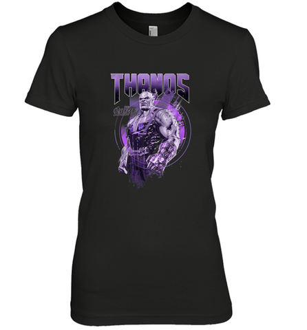 Marvel Infinity War Thanos Purple Distressed Women's Premium T-Shirt Women's Premium T-Shirt / Black / XS Women's Premium T-Shirt - skytshirtshop