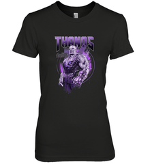 Marvel Infinity War Thanos Purple Distressed Women's Premium T-Shirt Women's Premium T-Shirt - skytshirtshop