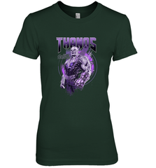 Marvel Infinity War Thanos Purple Distressed Women's Premium T-Shirt Women's Premium T-Shirt - skytshirtshop