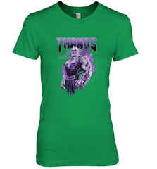 Marvel Infinity War Thanos Purple Distressed Women's Premium T-Shirt Women's Premium T-Shirt - skytshirtshop