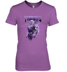 Marvel Infinity War Thanos Purple Distressed Women's Premium T-Shirt Women's Premium T-Shirt - skytshirtshop