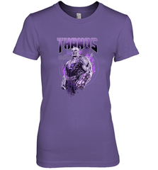 Marvel Infinity War Thanos Purple Distressed Women's Premium T-Shirt Women's Premium T-Shirt - skytshirtshop