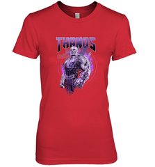 Marvel Infinity War Thanos Purple Distressed Women's Premium T-Shirt Women's Premium T-Shirt - skytshirtshop