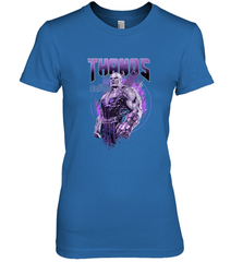 Marvel Infinity War Thanos Purple Distressed Women's Premium T-Shirt Women's Premium T-Shirt - skytshirtshop