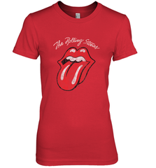Mens The Rolling Stones Script Tongue Logo Women's Premium T-Shirt Women's Premium T-Shirt - skytshirtshop