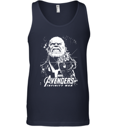 Marvel Infinity War Thanos Unicolor Stamp Men's Tank Top