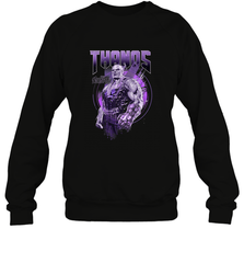 Marvel Infinity War Thanos Purple Distressed Crewneck Sweatshirt Crewneck Sweatshirt - skytshirtshop