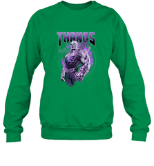 Marvel Infinity War Thanos Purple Distressed Crewneck Sweatshirt Crewneck Sweatshirt - skytshirtshop