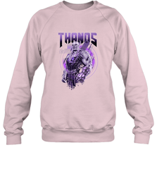 Marvel Infinity War Thanos Purple Distressed Crewneck Sweatshirt Crewneck Sweatshirt - skytshirtshop