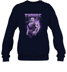 Marvel Infinity War Thanos Purple Distressed Crewneck Sweatshirt Crewneck Sweatshirt - skytshirtshop
