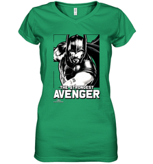 Marvel Thor Ragnarok The Strongest Avenger Women's V-Neck T-Shirt Women's V-Neck T-Shirt - skytshirtshop