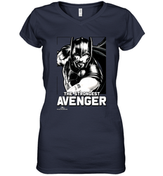 Marvel Thor Ragnarok The Strongest Avenger Women's V-Neck T-Shirt