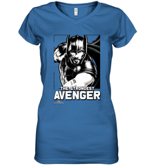 Marvel Thor Ragnarok The Strongest Avenger Women's V-Neck T-Shirt Women's V-Neck T-Shirt - skytshirtshop
