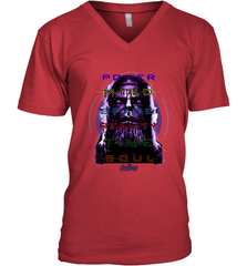 Marvel Infinity War Thanos Stones Manifest Men's V-Neck Men's V-Neck - skytshirtshop