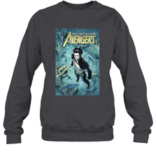Marvel Namor Avengers Comic Cover Crewneck Sweatshirt Crewneck Sweatshirt - skytshirtshop