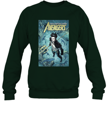 Marvel Namor Avengers Comic Cover Crewneck Sweatshirt Crewneck Sweatshirt - skytshirtshop
