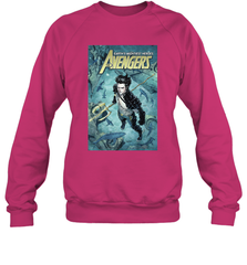 Marvel Namor Avengers Comic Cover Crewneck Sweatshirt Crewneck Sweatshirt - skytshirtshop