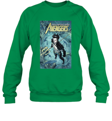 Marvel Namor Avengers Comic Cover Crewneck Sweatshirt Crewneck Sweatshirt - skytshirtshop