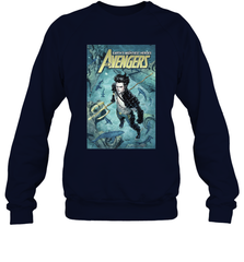 Marvel Namor Avengers Comic Cover Crewneck Sweatshirt Crewneck Sweatshirt - skytshirtshop