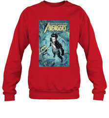 Marvel Namor Avengers Comic Cover Crewneck Sweatshirt Crewneck Sweatshirt - skytshirtshop