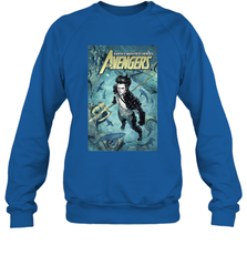 Marvel Namor Avengers Comic Cover Crewneck Sweatshirt Crewneck Sweatshirt - skytshirtshop