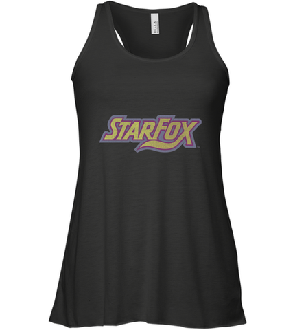 Star fox Vintage Distressed Game Logo Women's Racerback Tank Women's Racerback Tank / Black / XS Women's Racerback Tank - skytshirtshop