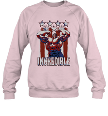 Marvel Hulk Incredible Stars and Stripes Crewneck Sweatshirt Crewneck Sweatshirt - skytshirtshop
