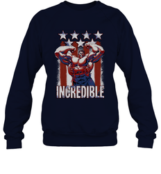 Marvel Hulk Incredible Stars and Stripes Crewneck Sweatshirt