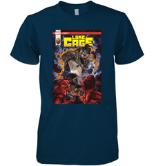 Marvel Luke Cage Power Man In Shining Armor Men's Premium T-Shirt Men's Premium T-Shirt - skytshirtshop