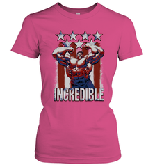 Marvel Hulk Incredible Stars and Stripes Women's T-Shirt Women's T-Shirt - skytshirtshop