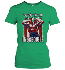 Marvel Hulk Incredible Stars and Stripes Women's T-Shirt Women's T-Shirt - skytshirtshop
