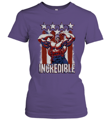 Marvel Hulk Incredible Stars and Stripes Women's T-Shirt Women's T-Shirt - skytshirtshop