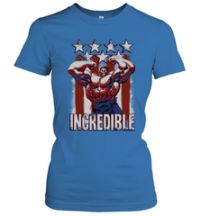 Marvel Hulk Incredible Stars and Stripes Women's T-Shirt Women's T-Shirt - skytshirtshop