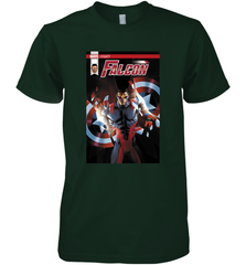 Marvel Falcon Take Flight Comic Cover Premium T Shirt Men's Premium T-Shirt Men's Premium T-Shirt - skytshirtshop