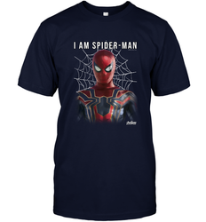 Marvel Infinity War I Am Spider Man Web Graphic Men's T-Shirt