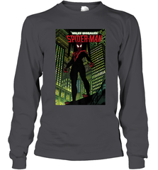 Marvel Miles Morales_ Spider Man Comic Cover Long Sleeve T-Shirt Long Sleeve T-Shirt - skytshirtshop