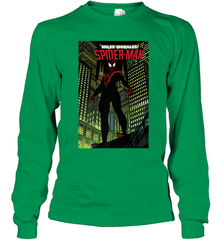 Marvel Miles Morales_ Spider Man Comic Cover Long Sleeve T-Shirt Long Sleeve T-Shirt - skytshirtshop
