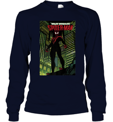Marvel Miles Morales_ Spider Man Comic Cover Long Sleeve T-Shirt
