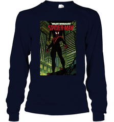 Marvel Miles Morales_ Spider Man Comic Cover Long Sleeve T-Shirt Long Sleeve T-Shirt - skytshirtshop
