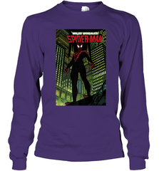 Marvel Miles Morales_ Spider Man Comic Cover Long Sleeve T-Shirt Long Sleeve T-Shirt - skytshirtshop
