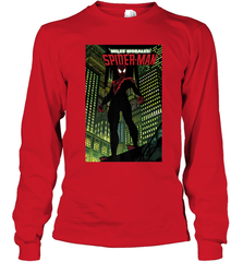 Marvel Miles Morales_ Spider Man Comic Cover Long Sleeve T-Shirt Long Sleeve T-Shirt - skytshirtshop