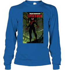 Marvel Miles Morales_ Spider Man Comic Cover Long Sleeve T-Shirt Long Sleeve T-Shirt - skytshirtshop