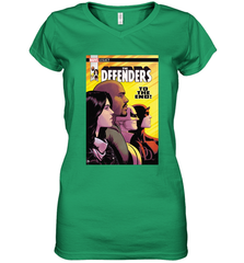 Marvel The Defenders To The End! Women's V-Neck T-Shirt Women's V-Neck T-Shirt - skytshirtshop