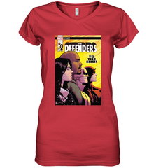 Marvel The Defenders To The End! Women's V-Neck T-Shirt Women's V-Neck T-Shirt - skytshirtshop